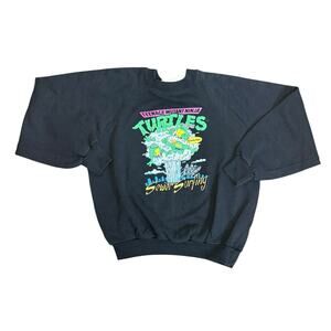 Teenage Mutant Ninja Turtles Crewneck Sweatshirt Youth Large Vintage‎ Retro 1990